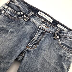 Salt Works Spring Street Women's Low Rise Jeans Size 26 Medium Wash Boot Cut